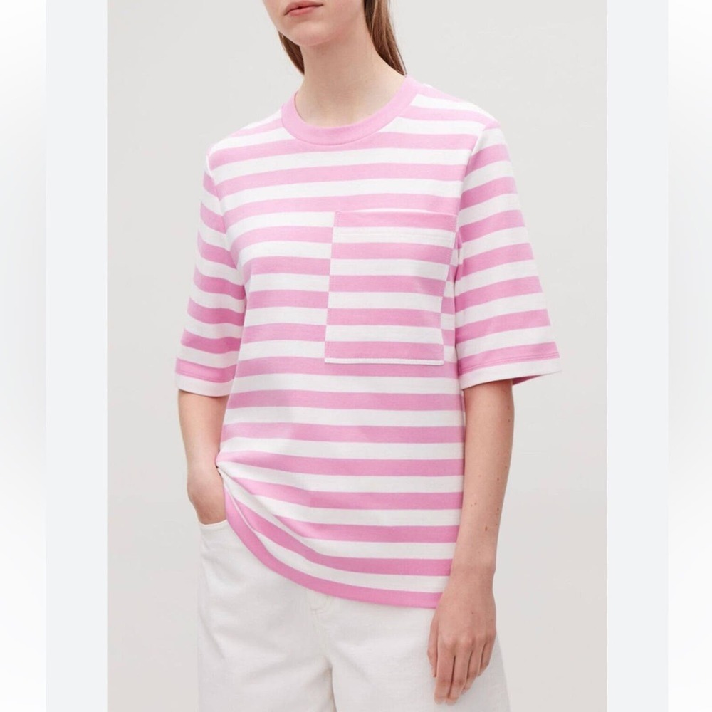 COS Striped Cotton T-Shirt XS